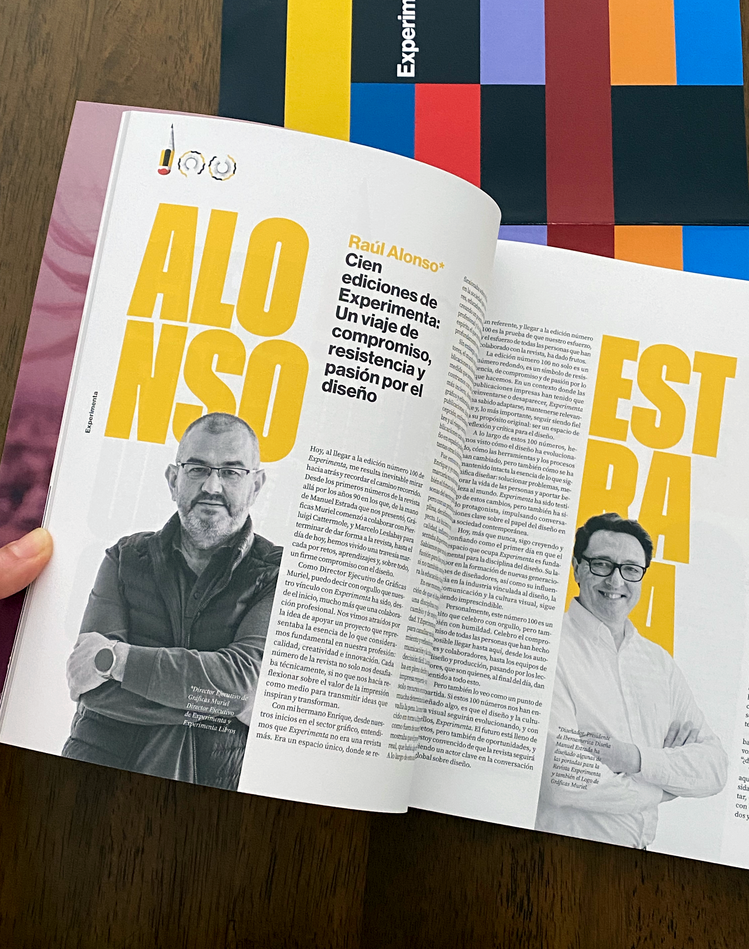 Empresa de artes gráficas e Impresión digital | Gráficas Muriel | Celebrando los 100 números de Experimenta | EXPERIMENTA 100 1