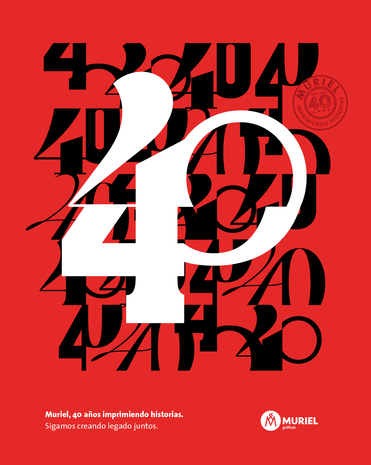Empresa de artes gráficas e Impresión digital | Gráficas Muriel | Muriel, 40 años imprimiendo historias. | MURIEL 40A 3
